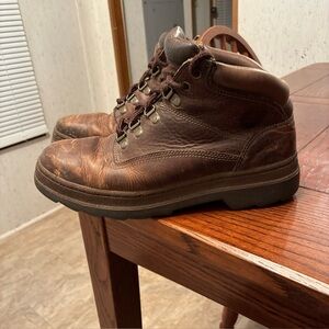 Timberland Boots Men's 8.5 Brown Leather Work Hiking
